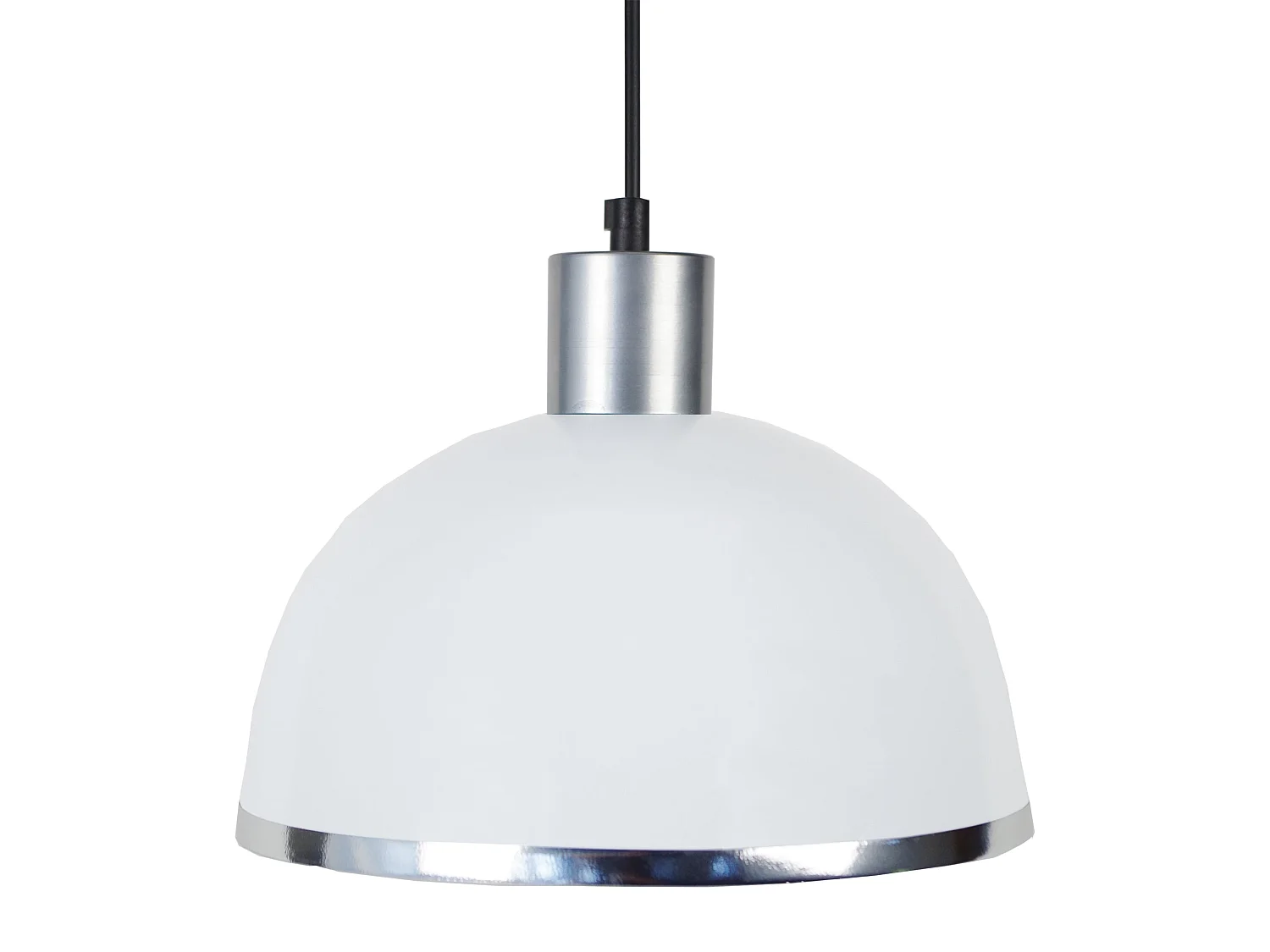 Suspensão TOSEL  DEMI BOULE C metal cúpula amarelo D29,5 x  H68  cm