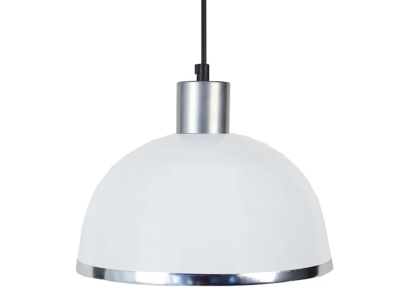 Suspensão TOSEL  DEMI BOULE C metal cúpula amarelo D29,5 x  H68  cm