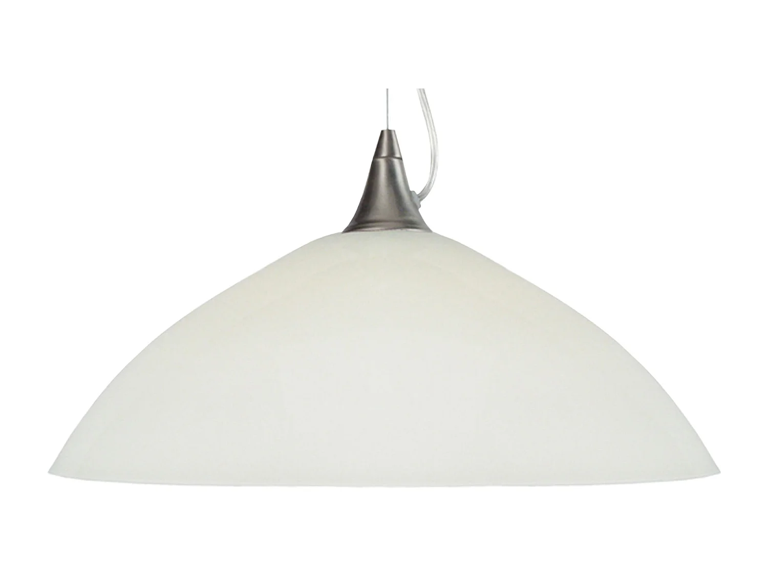 Suspension TOSEL ,verre,Blanc ,H77xD 38xP38cm