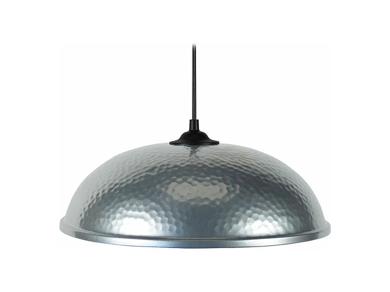Suspension dôme métal  aluminium 68 cm.