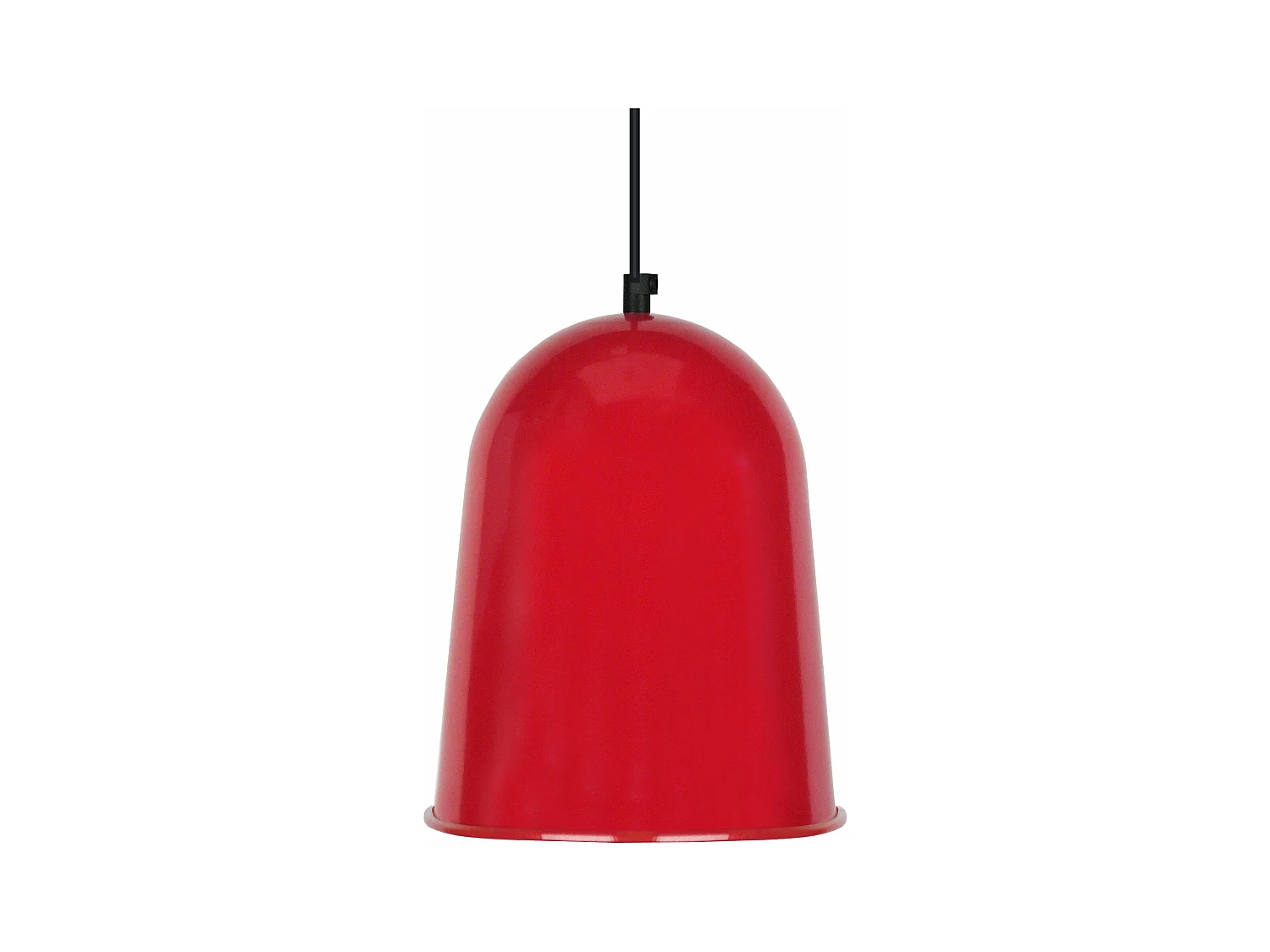 Suspensão TOSEL  BALLE ROULÉ metal cúpula vermelho D21 x  H84  cm