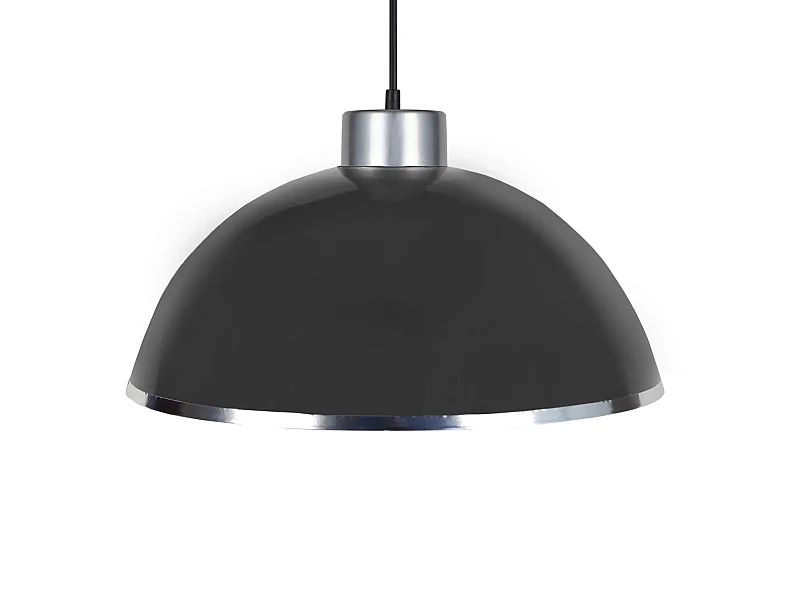 Suspensão TOSEL  GAMELLE C metal cúpula amarelo D44 x  H80  cm