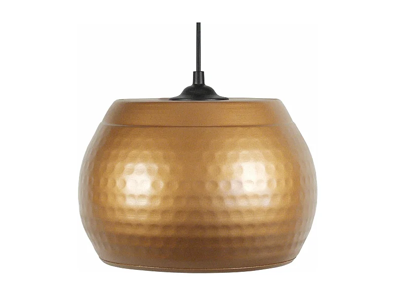 Suspensão TOSEL  CALCUTA metal tigela Dourado D29 x  H78  cm