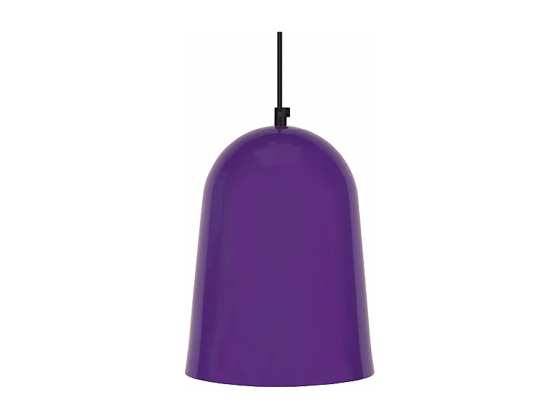 Suspensão TOSEL  BALLE metal cúpula roxo D19 x  H85  cm