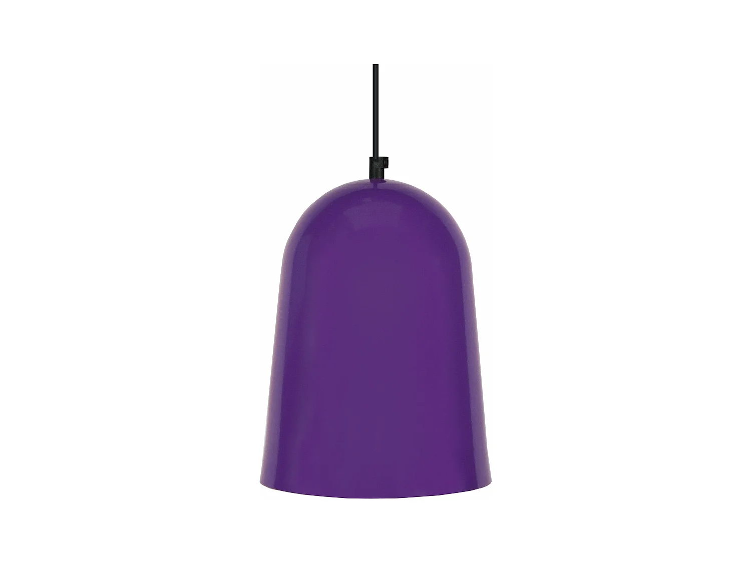 Suspensão TOSEL  BALLE metal cúpula roxo D19 x  H85  cm