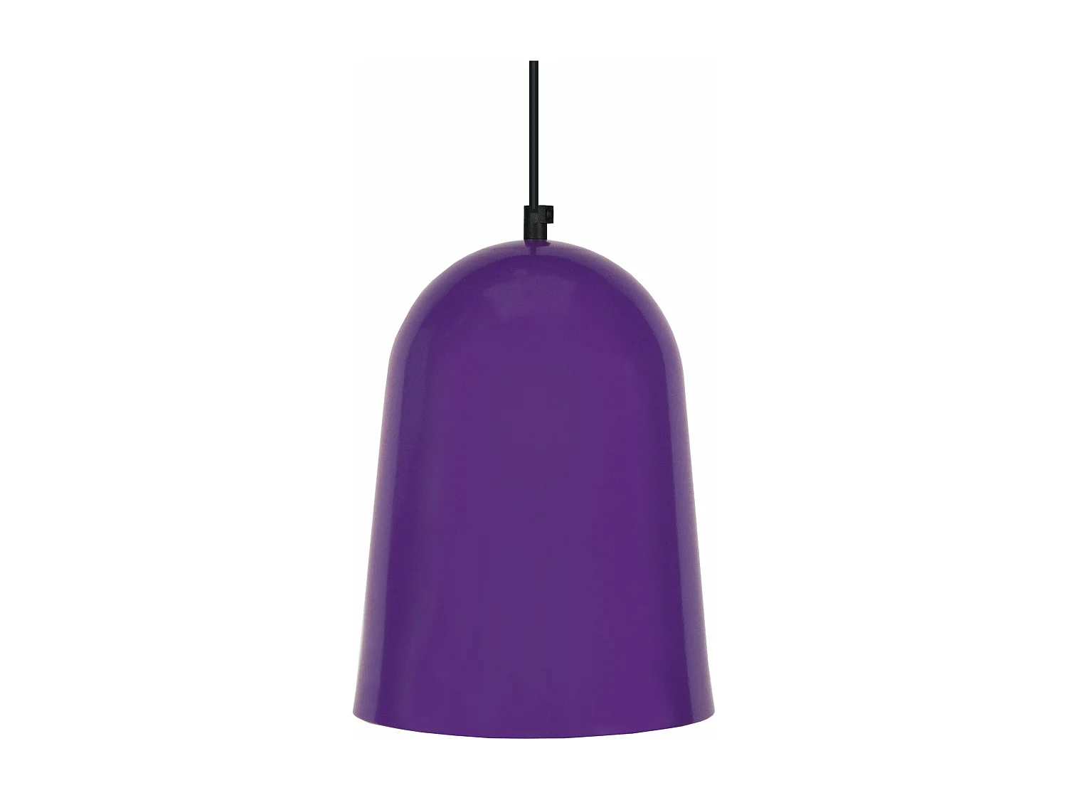 Suspension ogive métal violet 85 cm.