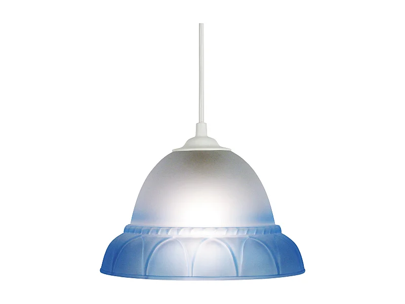 Suspension TOSEL ,verre,Bleu,H70xD20xP20cm