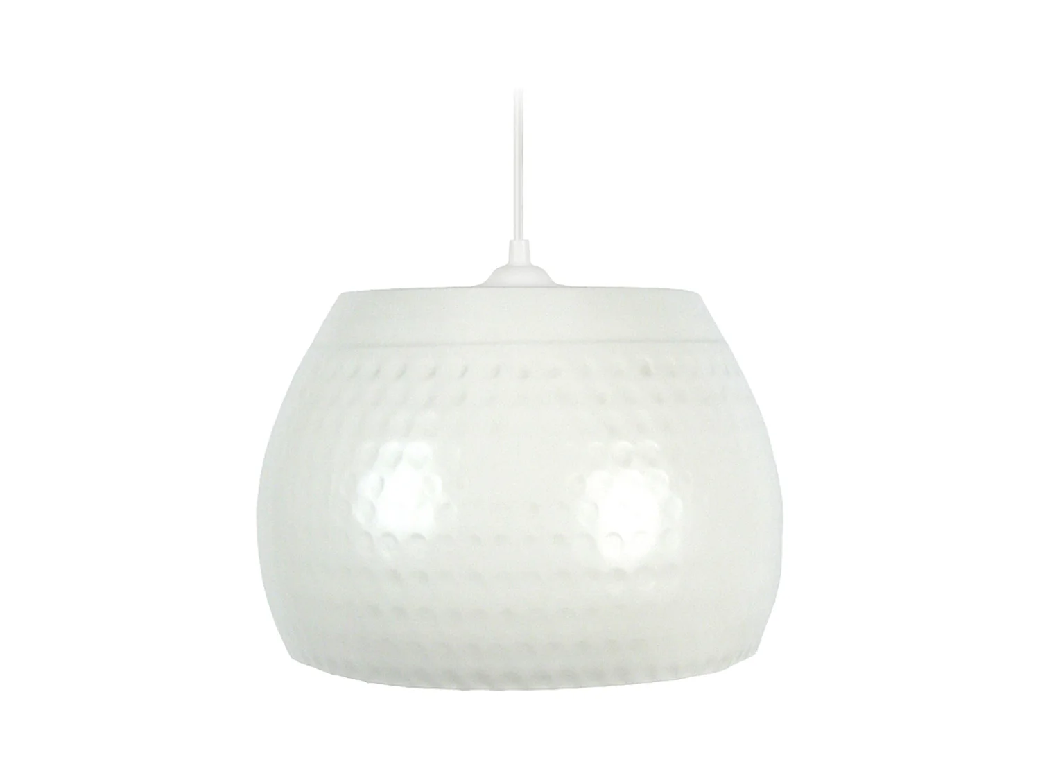 Suspensão TOSEL  CALCUTA metal tigela branco D29 x  H78  cm