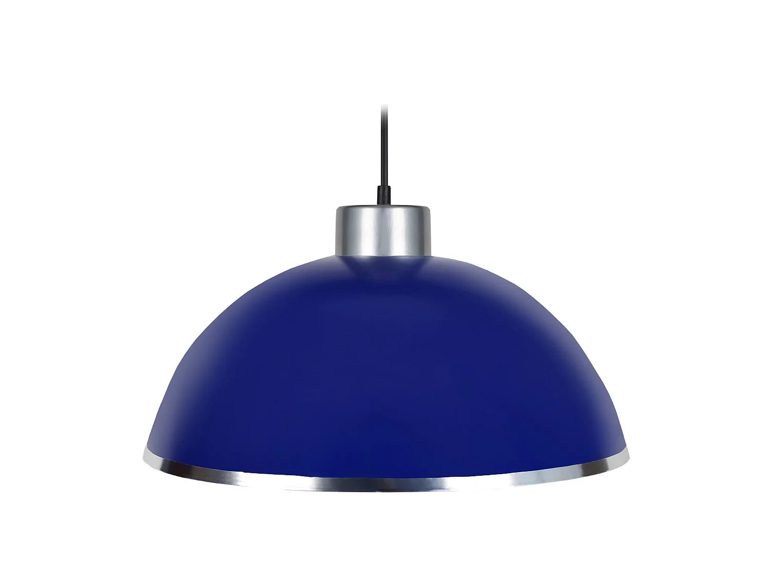 Suspensão TOSEL  GAMELLE C metal cúpula azul D44 x  H80  cm