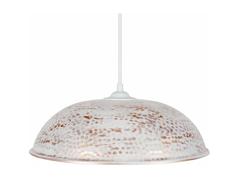 Suspensão TOSEL  KÂNPUR metal cúpula preto dourado D27 x  H68  cm