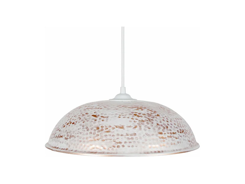 Suspensão TOSEL  KÂNPUR metal cúpula preto dourado D27 x  H68  cm