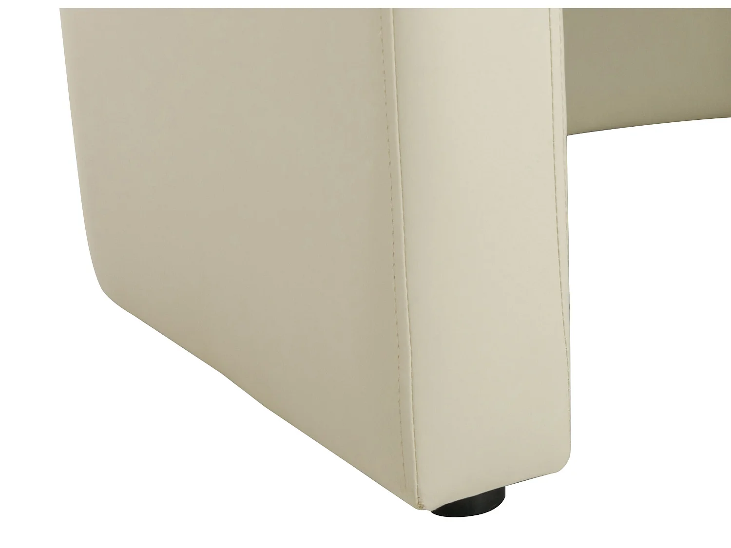 Lounge-Sessel & Hocker - Kunstleder - Beige - JOVANA