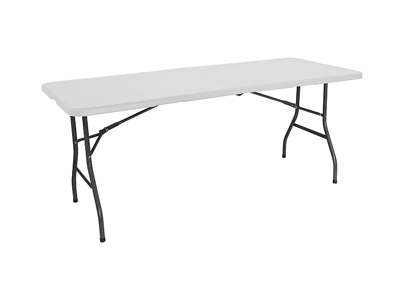 Mesa Plegable 240cm Rectangular Blanca Catering O91