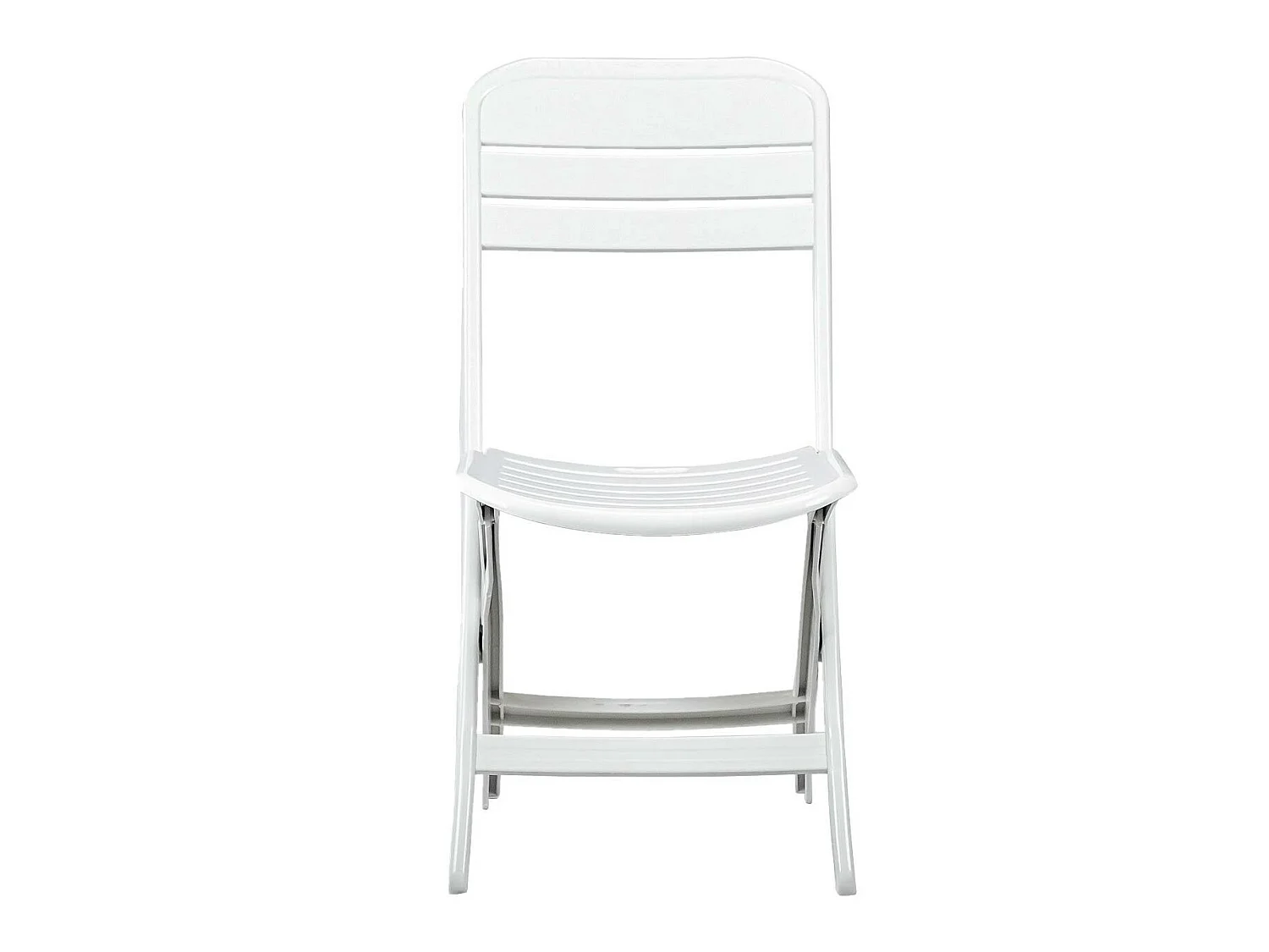Pack 4 Chaises pliantes Bliss blanches 52x40x82cm O91