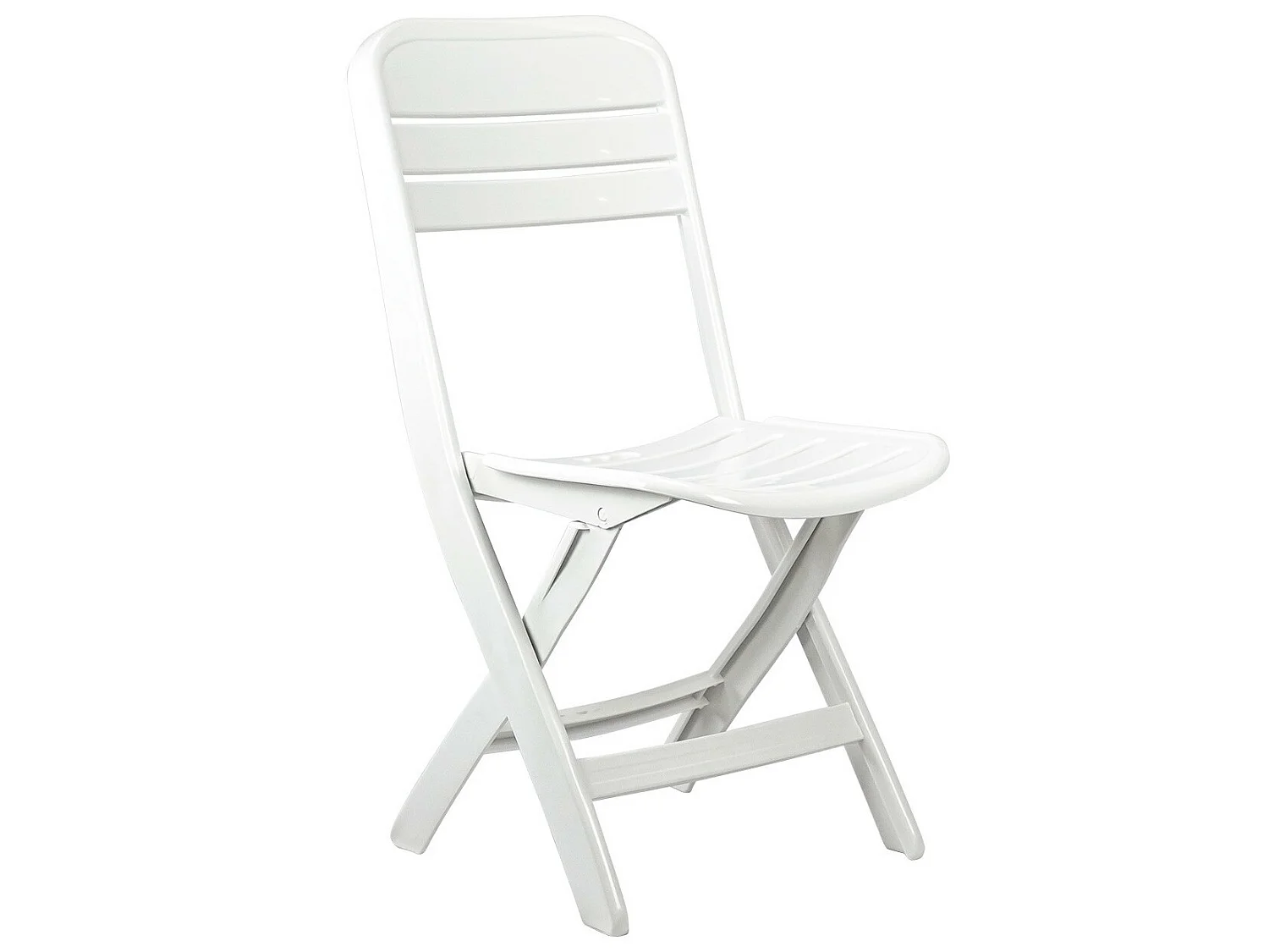 Pack 4 Chaises pliantes Bliss blanches 52x40x82cm O91