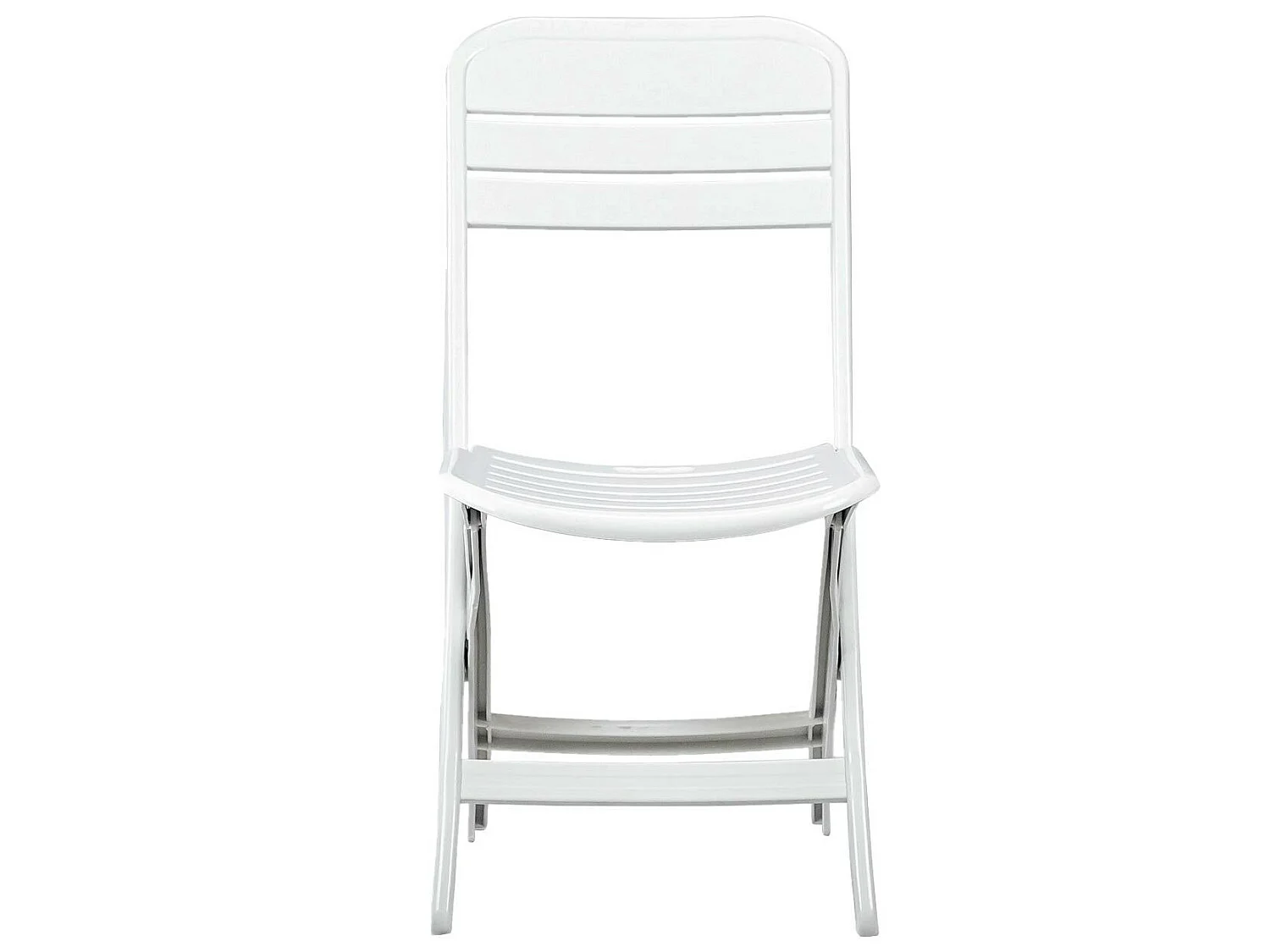Pack 4 Chaises pliantes Bliss blanches 52x40x82cm O91