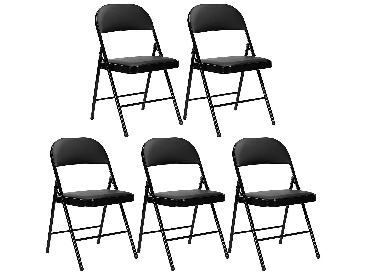 Pack de 5 chaises pliantes rembourrées O91