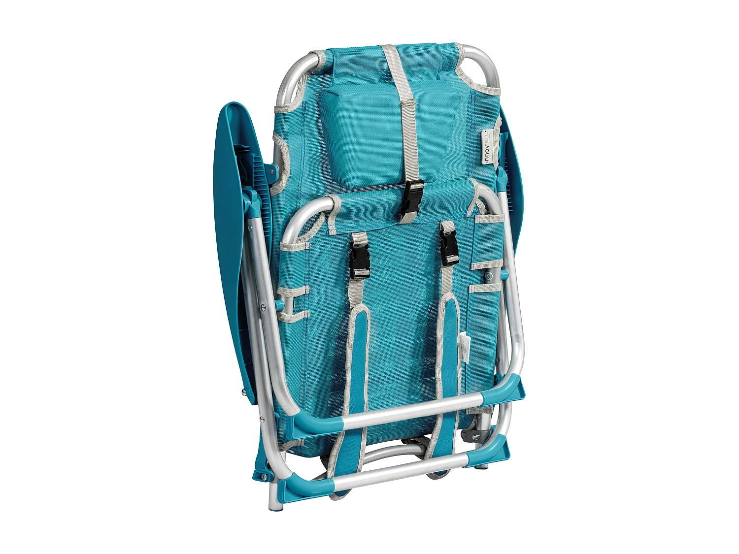 Fauteuil clic clac des plages polyester bleu