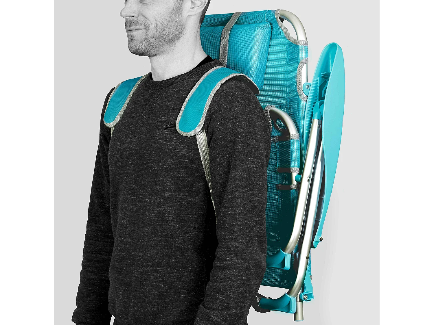 Fauteuil clic clac des plages polyester bleu