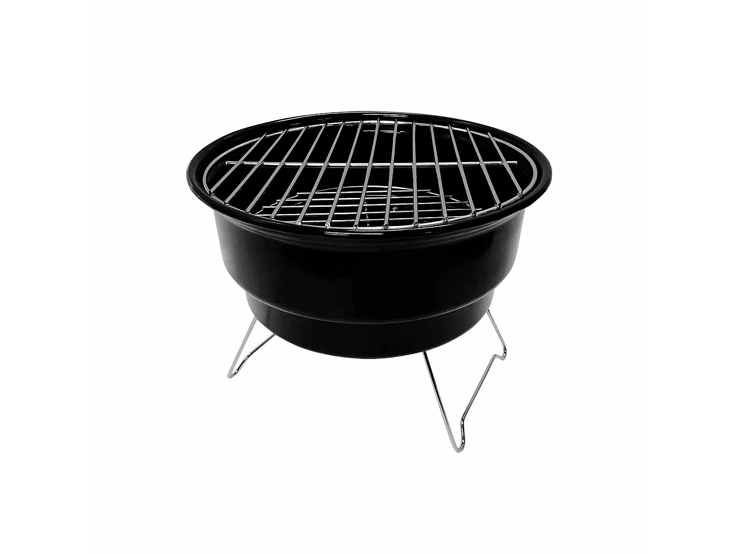 Barbecue a carbonella con borsa isotermica Marjal Nero Ø26,5x22,5cm O91