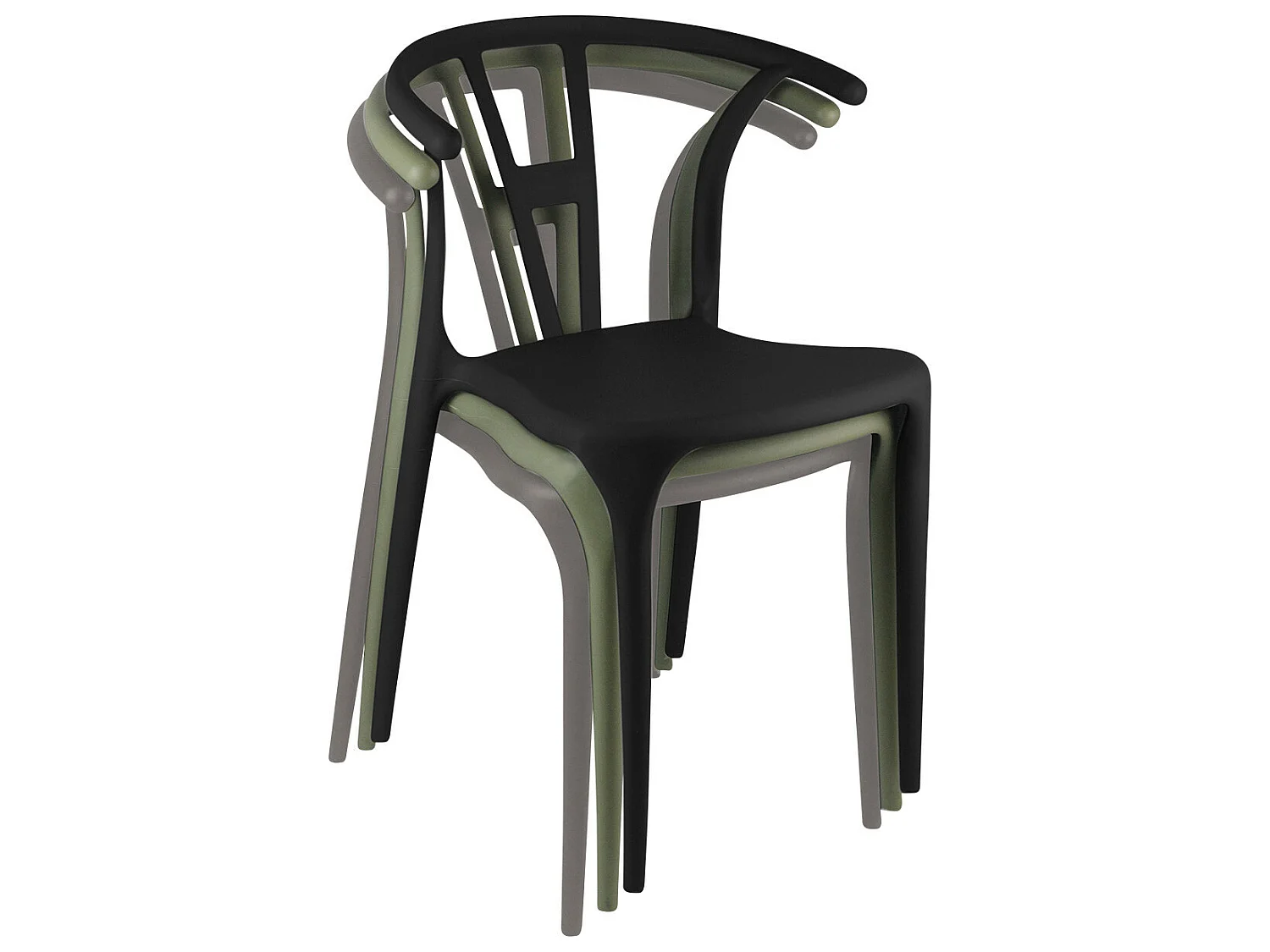 Chaise d'extérieur empilable Scarlett 75x52x49,5cm Thinia Home