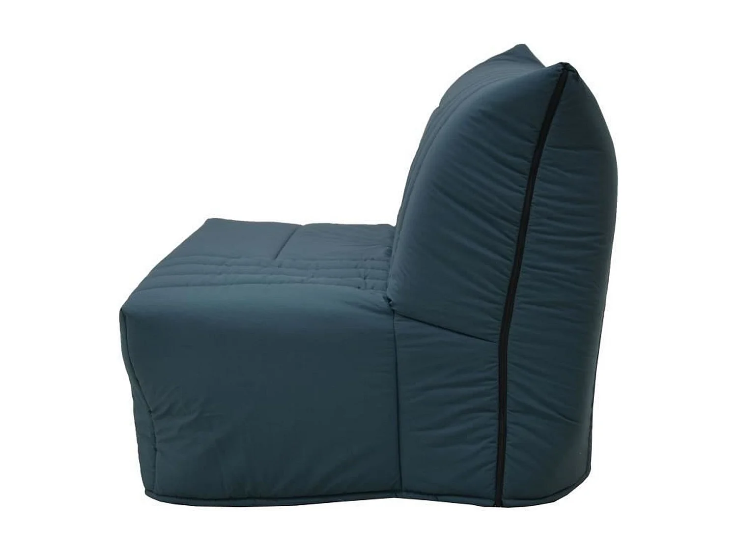 Slaapbank BZ 2 Plaatsen Stof Pruisisch Blauw Matras Bultex L142 x P101 x H95cm