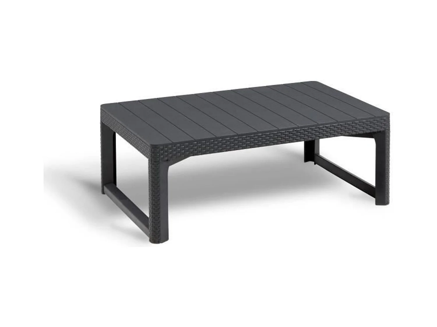 Mobili da giardino in resina intrecciata intrecciata rattan 5 persone sanremo grigio grafite