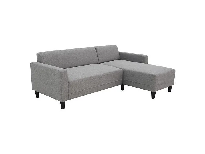 Canapé d'angle fixe 4 places  Réversible - Tissu souris - BOB