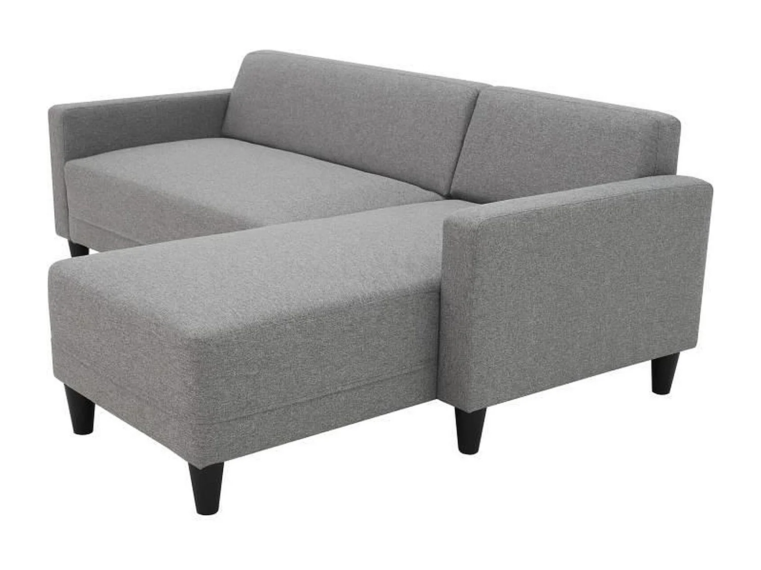 Canapé d'angle fixe 4 places  Réversible - Tissu souris - BOB