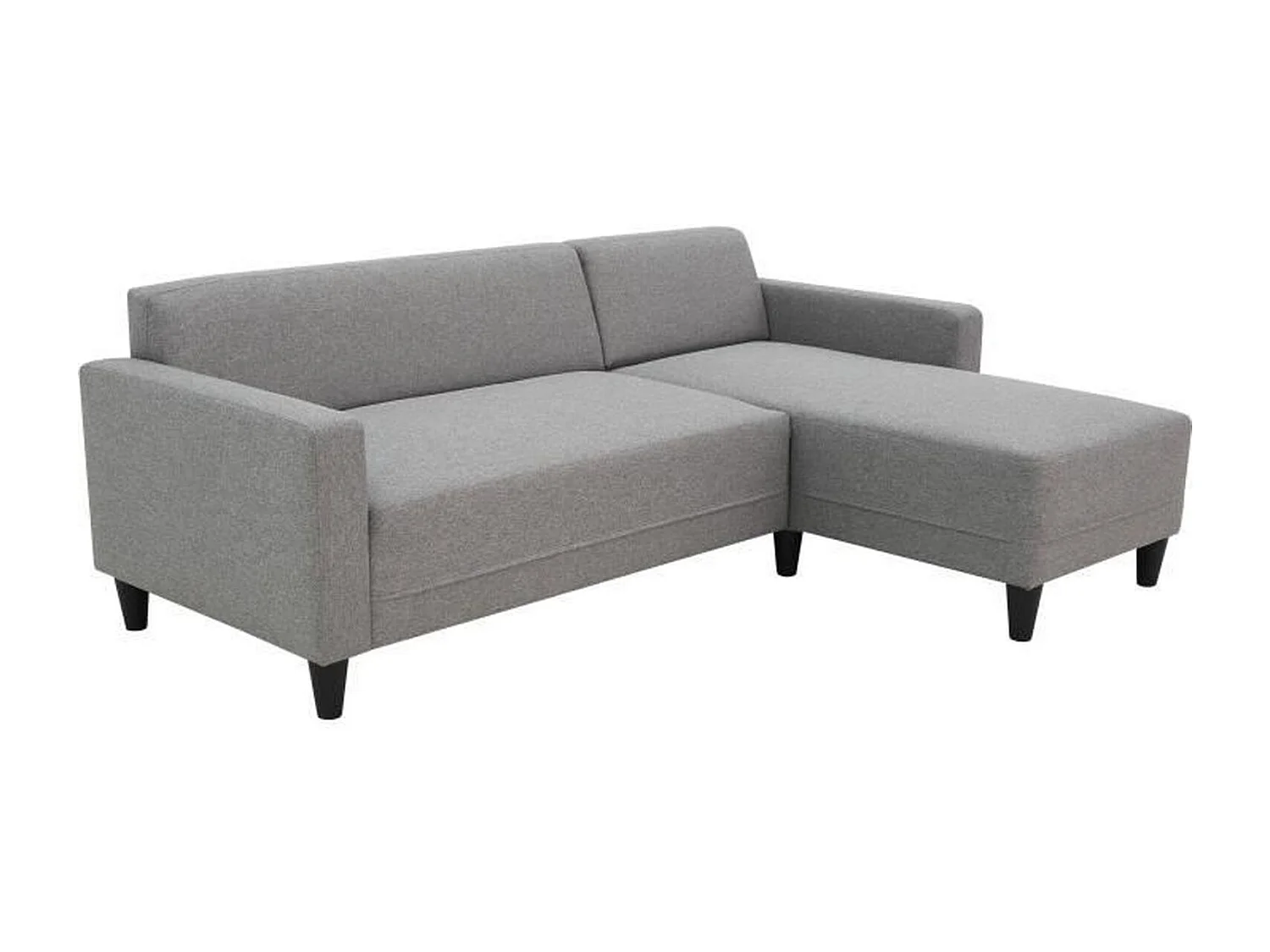 Canapé d'angle fixe 4 places  Réversible - Tissu souris - BOB