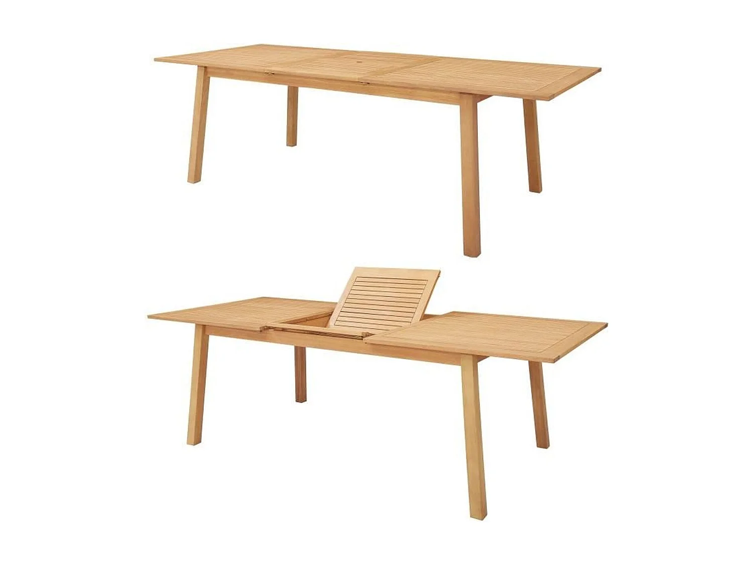 Ensemble repas de jardin 6 a 8 personnes - Table aluminium extensible + 6 chaises - Gris