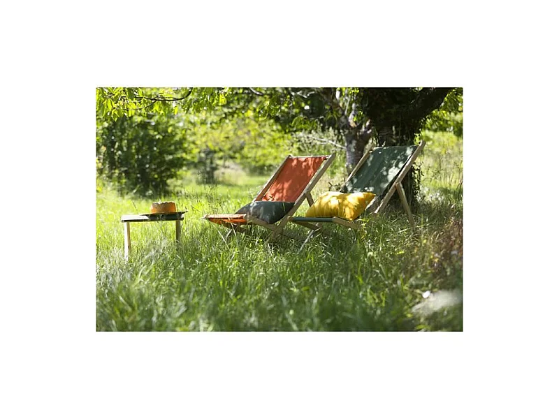 Chilienne - Structuré en Bois de hêtre et Tissu traité déperlant - JARDIN PRIVE