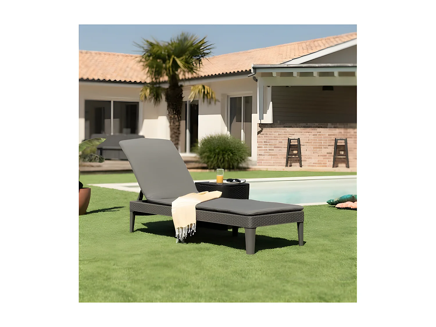 Bain de soleil - En Imitation rotin Résine Tressée - Allibert by KETER