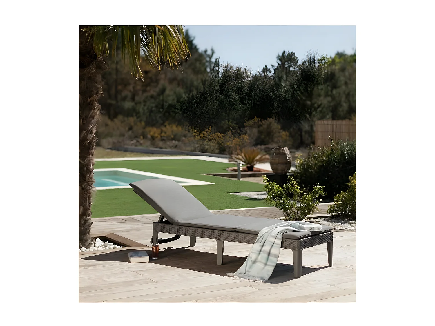 Bain de soleil - En Imitation rotin Résine Tressée - Allibert by KETER