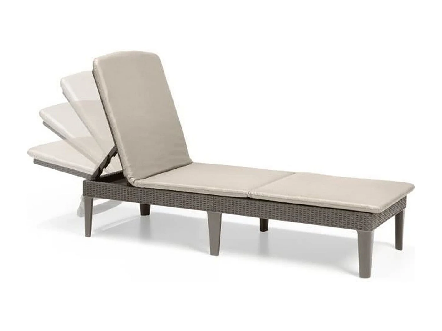 Bain de soleil - Jaipur Résine imitation Cappuccino - Allibert by KETER