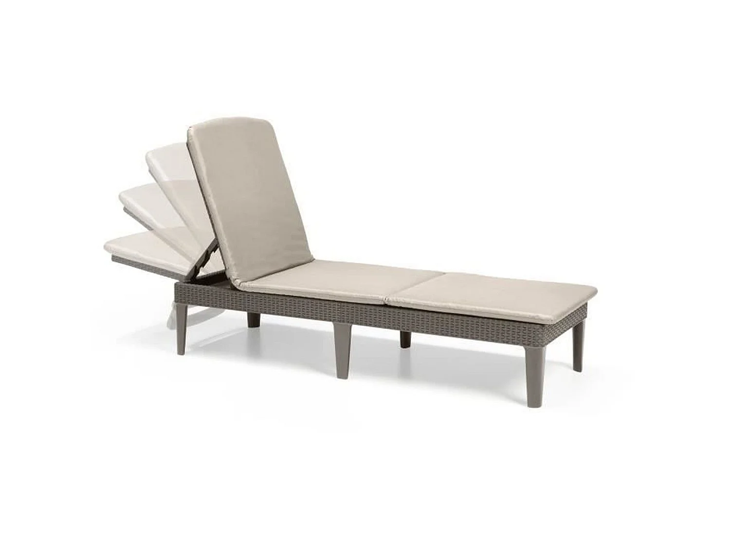 Bain de soleil - Jaipur Résine imitation Cappuccino - Allibert by KETER