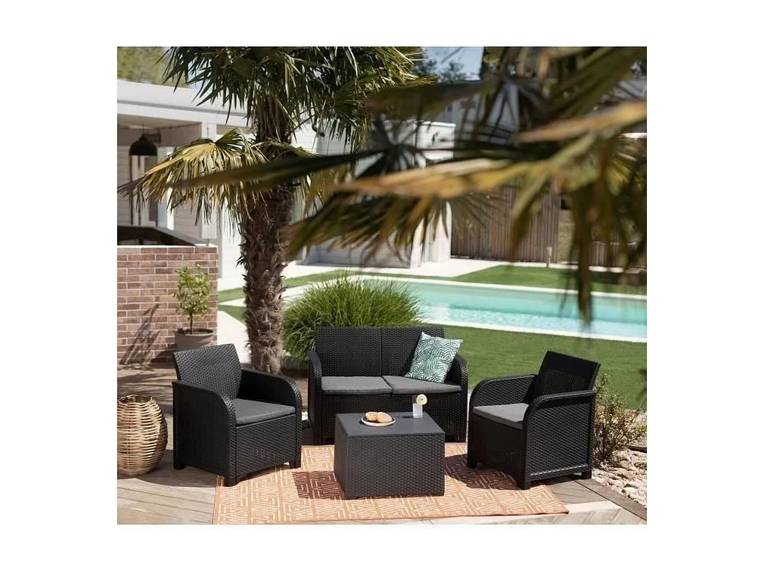 Salon de jardin  - en résine - Allibert by KETER