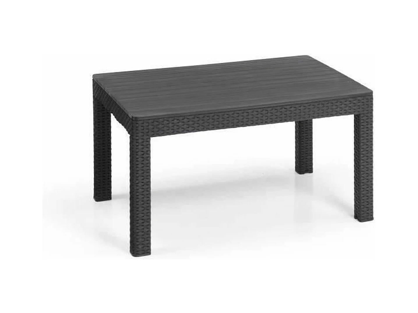 Gartenmöbel – geflochtenes Harz in Rattanoptik – Allibert von KETER – 6 Personen – SanRemo – Graphitgrau