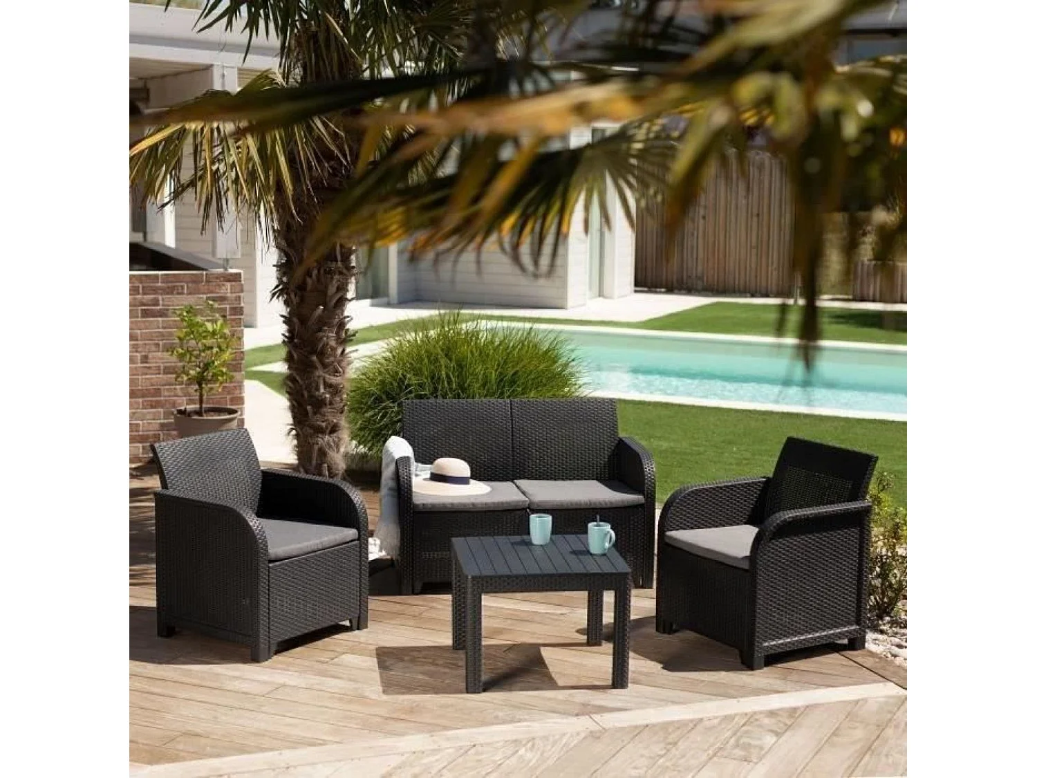 Salon de jardin – en résine – Allibert by KETER