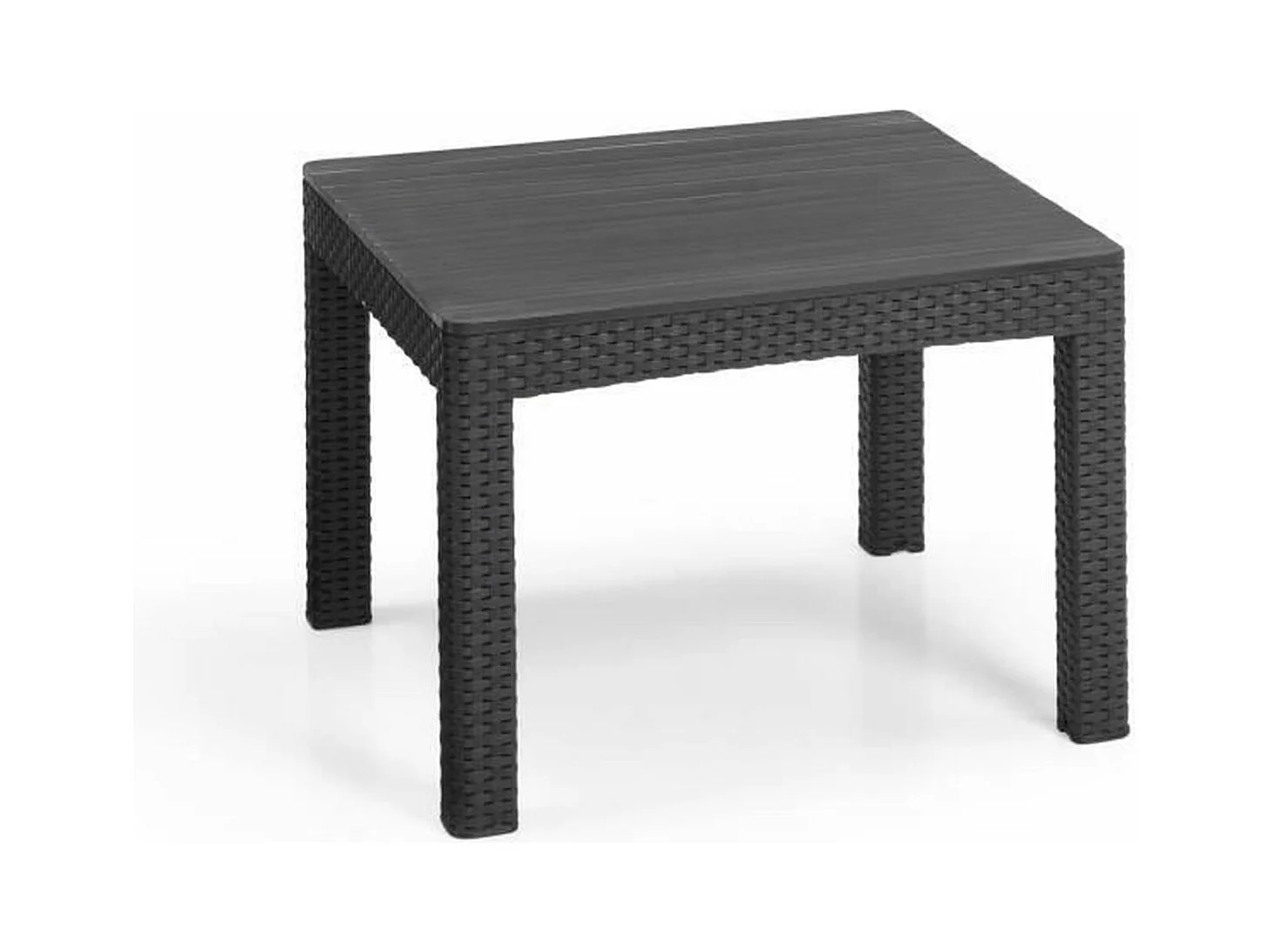 Gartenmöbel – geflochtenes Harz in Rattanoptik – Allibert von KETER – 5 Personen – SanRemo – Graphitgrau