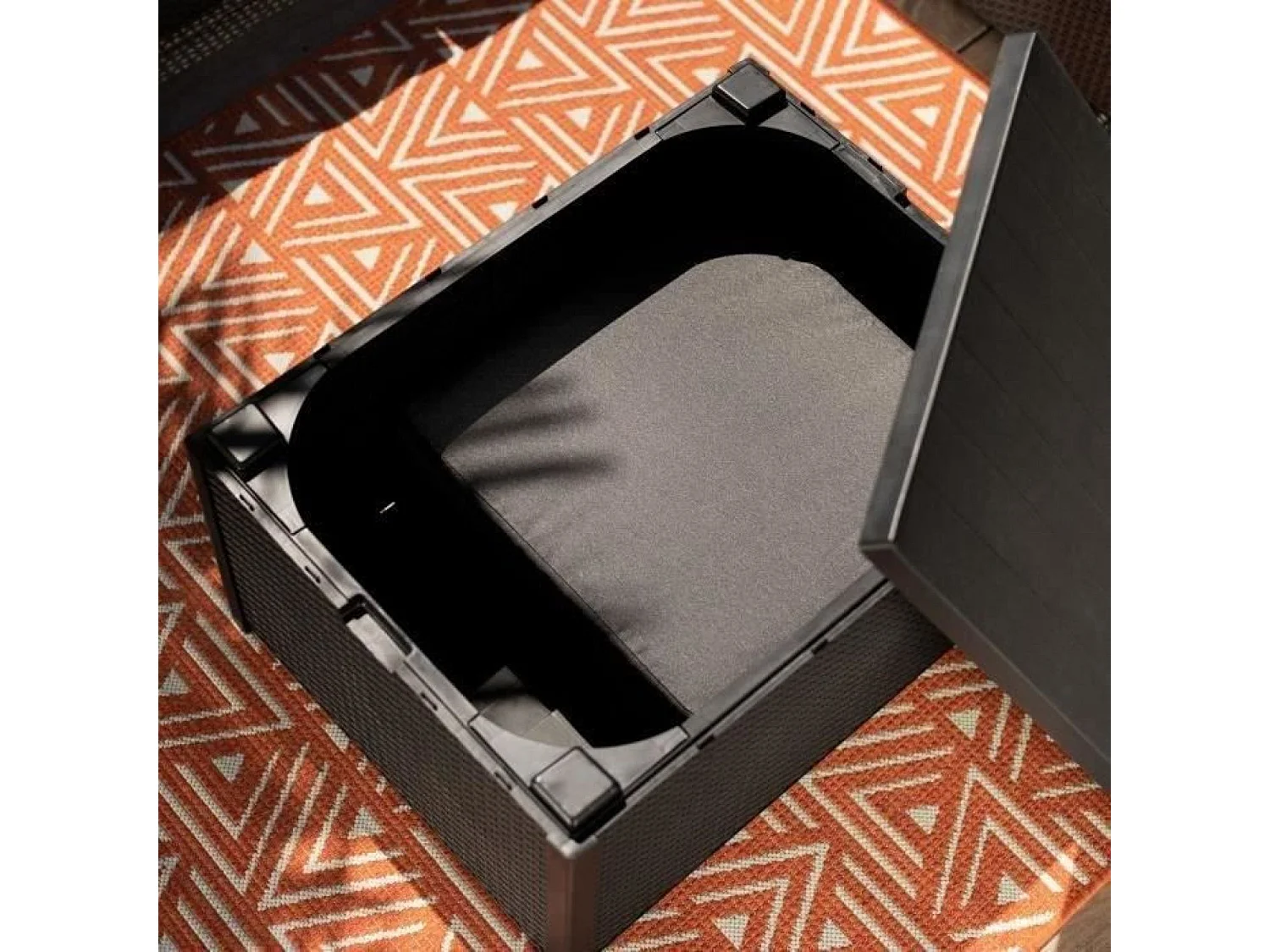 Salon de jardin - en résine imitation rotin tressé - Allibert by KETER