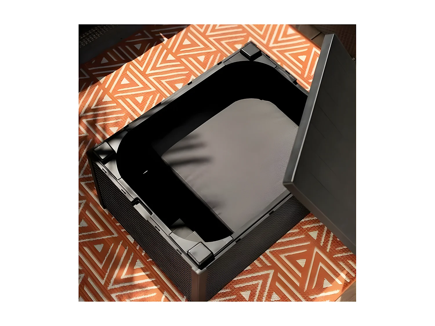 Set da giardino in resina intrecciata grigio scuro 6 posti con tavolino - ALLIBERT by KETER