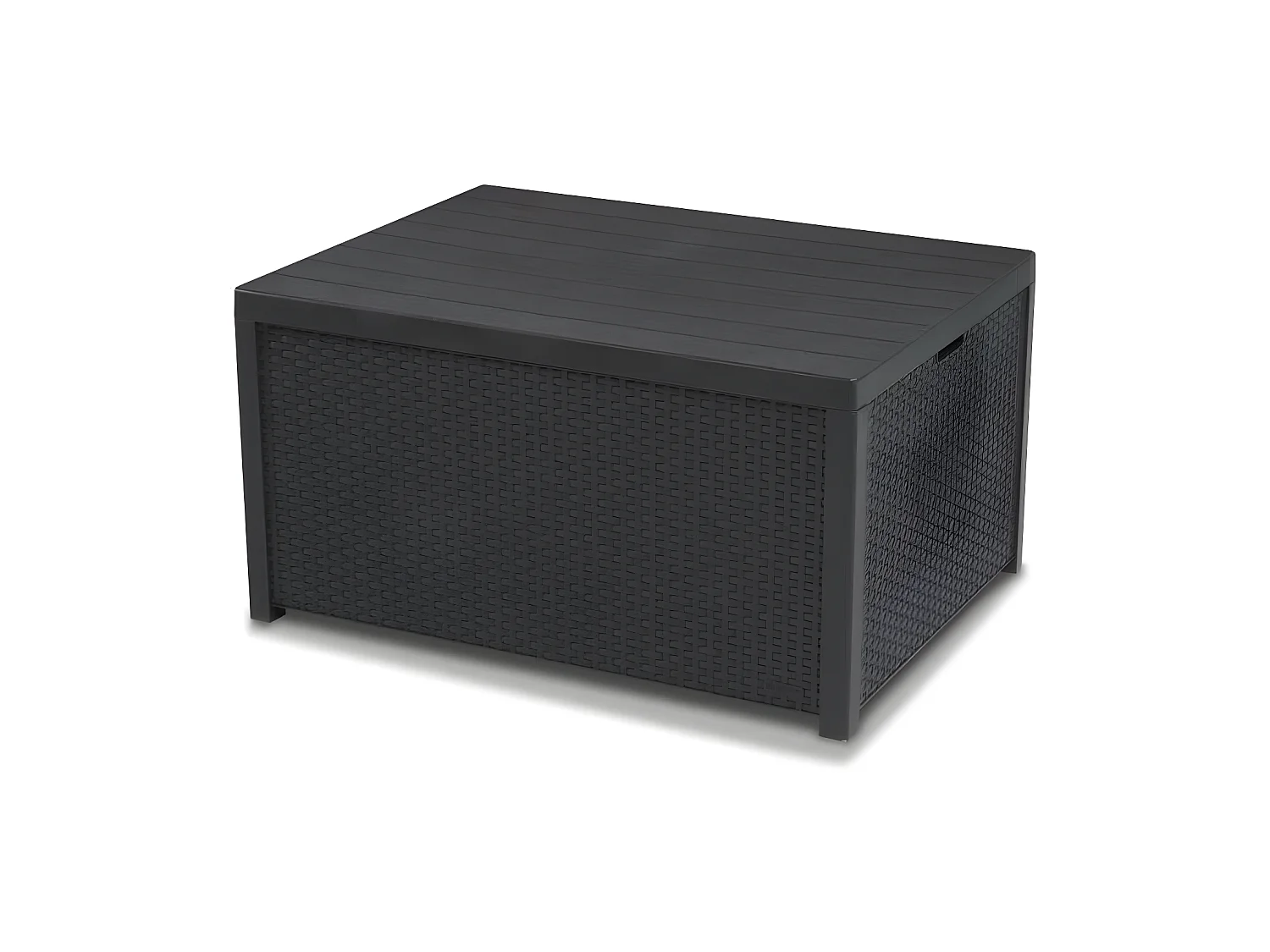 Set da giardino in resina intrecciata grigio scuro 6 posti con tavolino - ALLIBERT by KETER