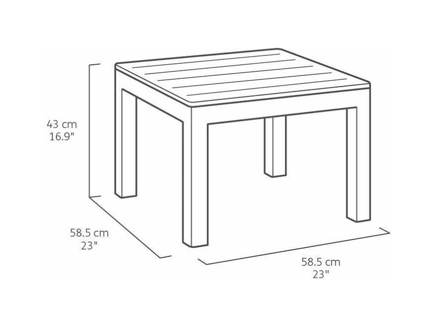 Salon de jardin - en résine - Allibert by KETER