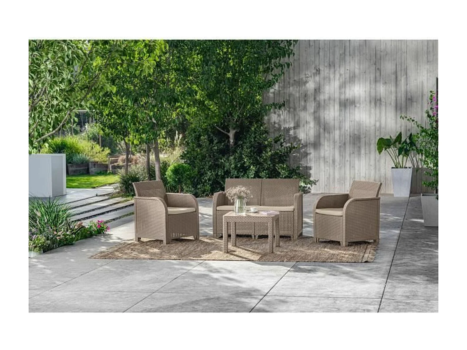 Salon de jardin - en résine - Allibert by KETER