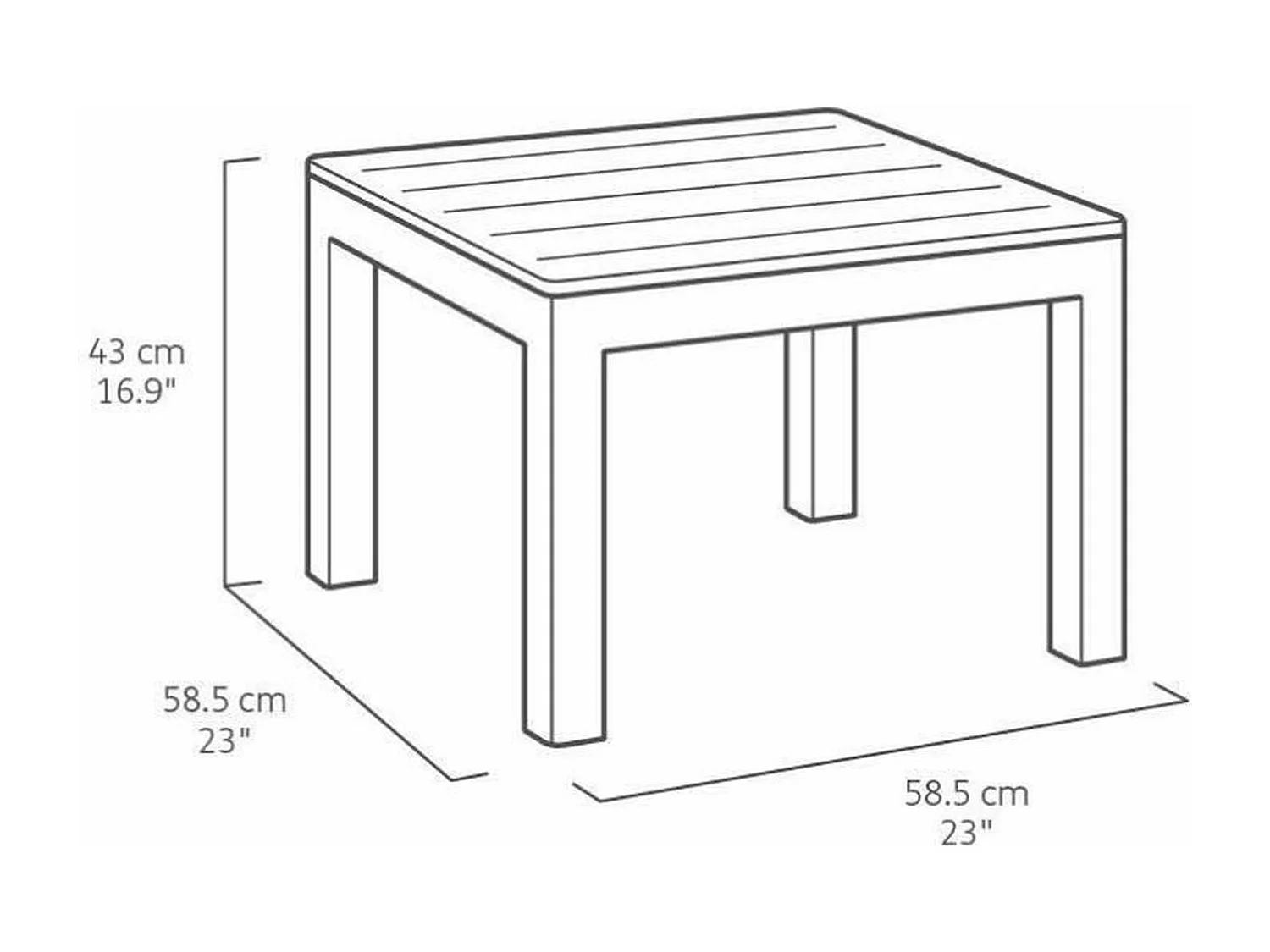 Salon de jardin - en résine - Allibert by KETER