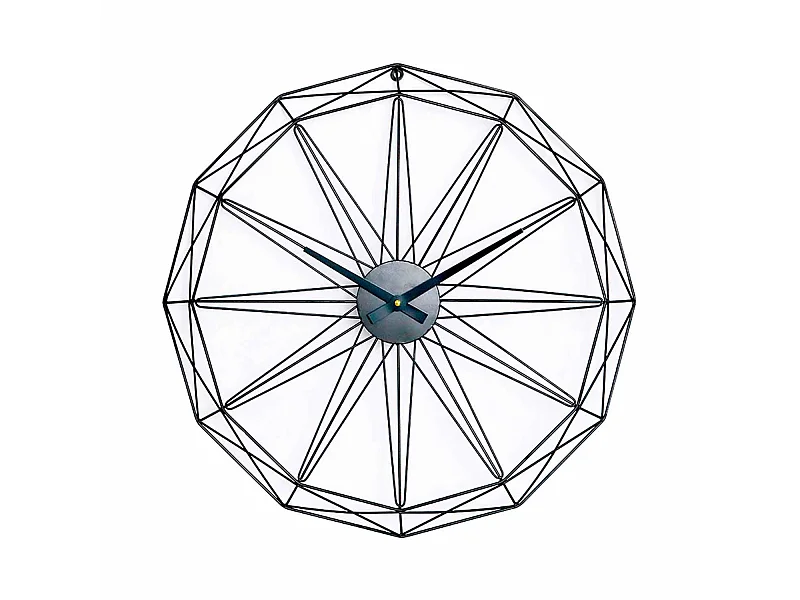 Reloj de Pared Moderno Negro Ø60cm O91