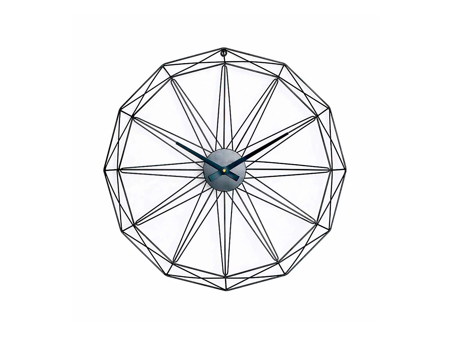 Reloj de Pared Moderno Negro Ø60cm O91