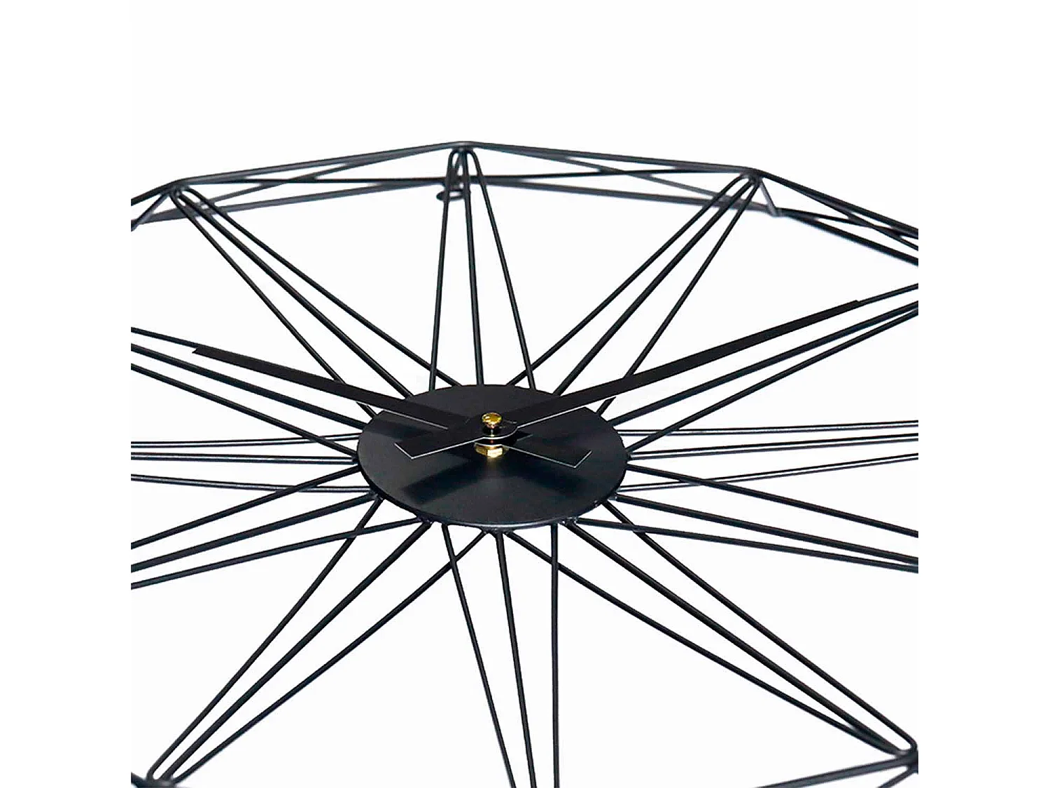 Reloj de Pared Moderno Negro Ø60cm O91