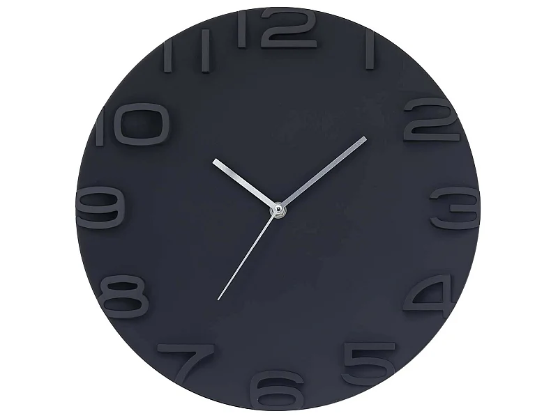 Reloj de Pared Moderno 3D Negro Ø34.5cm O91